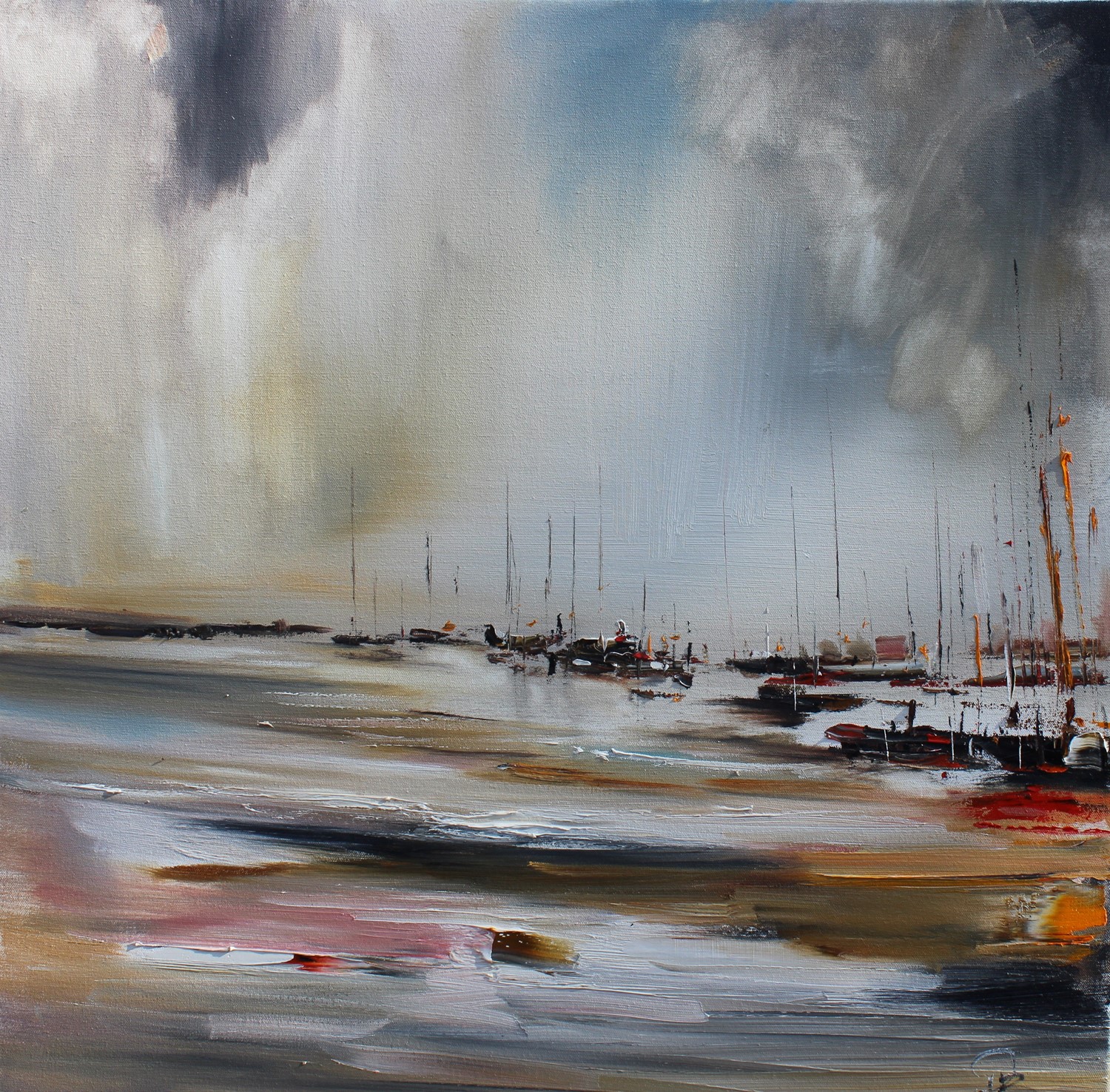 'Sailing on Silvery Waters' by artist Rosanne Barr
